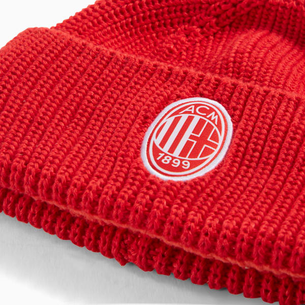 AC Milan Essentials Beanie, For All Time Red-PUMA White, extralarge