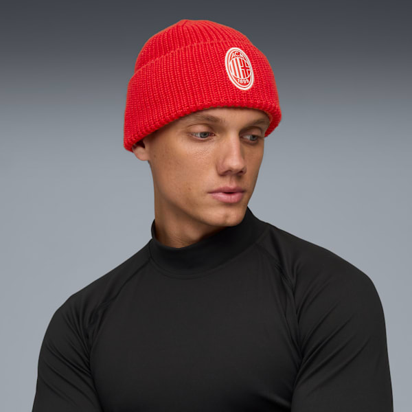 AC Milan Essentials Beanie, For All Time Red-PUMA White, extralarge