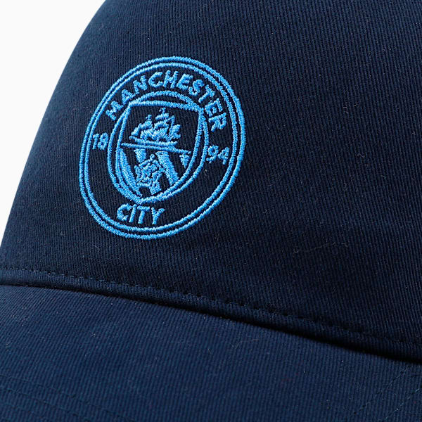 Manchester City FC King Embroidered Logo BB Cap, Deep Navy-Team Light Blue, extralarge-IND