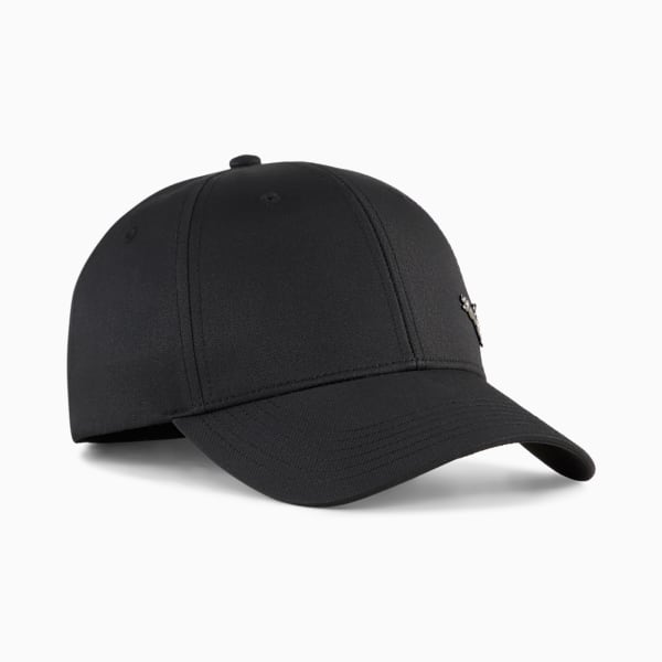 Essentials Metal PUMA Cat Baseball Cap Youth, PUMA Black, extralarge-GBR