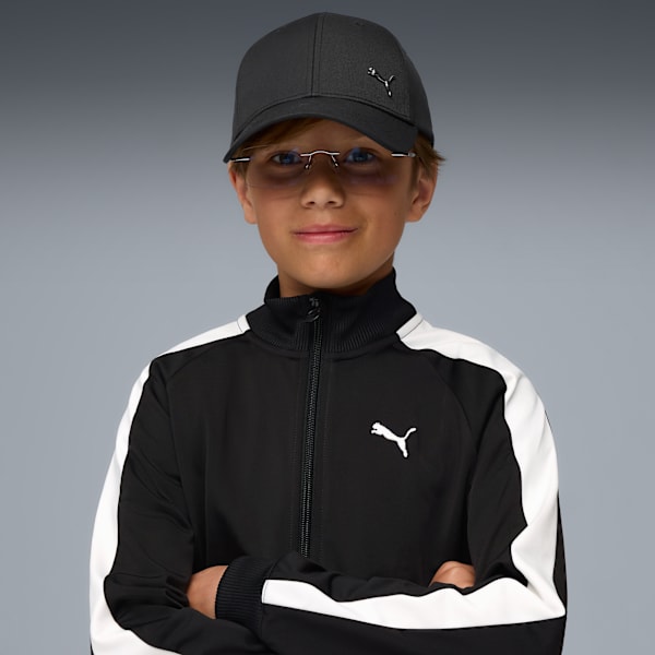 Essentials Metal PUMA Cat Baseball Cap Youth, PUMA Black, extralarge-GBR