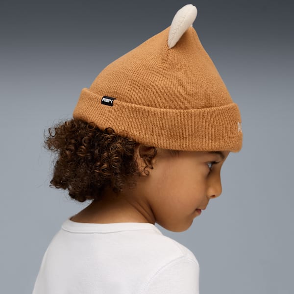 Animal Mid Crown Beanie Kids, Melted Caramel, extralarge