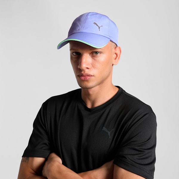 Unisex Running Cap, ELECTRIC PURPLE-Fizzy Lime, extralarge-IND