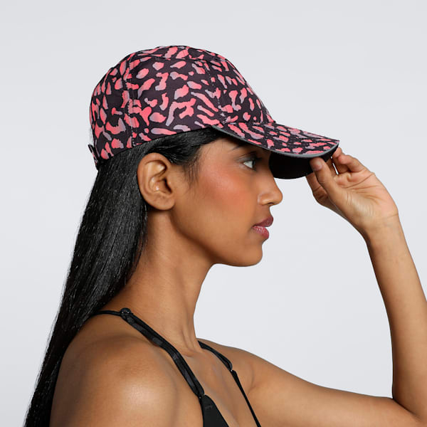 Quick-Dry Running Cap, Midnight Plum-Skin AOP, extralarge-IND