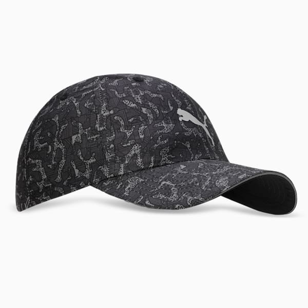 Quick-Dry Running Cap, PUMA Black-Stars AOP, extralarge-IND