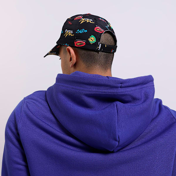 PUMA x MAXIMAL Woven Logo Prime Cap, Strong Gray, extralarge-IND