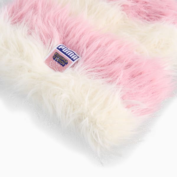 PUMA x KIDSUPER High Crown Cuff Beanie, Poised Pink-Alpine Snow, extralarge