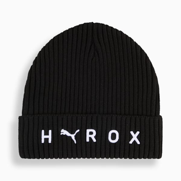 PUMA x HYROX Mid Crown Beanie, Puma Black, extralarge