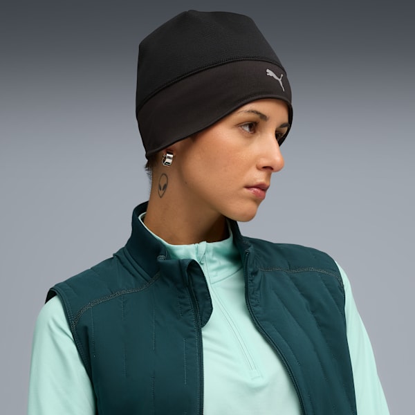 PUMA RUN Contoured Skull Beanie, Puma Black, extralarge-GBR