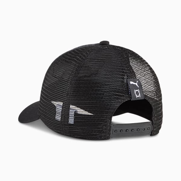 PUMA x LAMELO BALL Trucker Hat, PUMA Black-AOP, extralarge