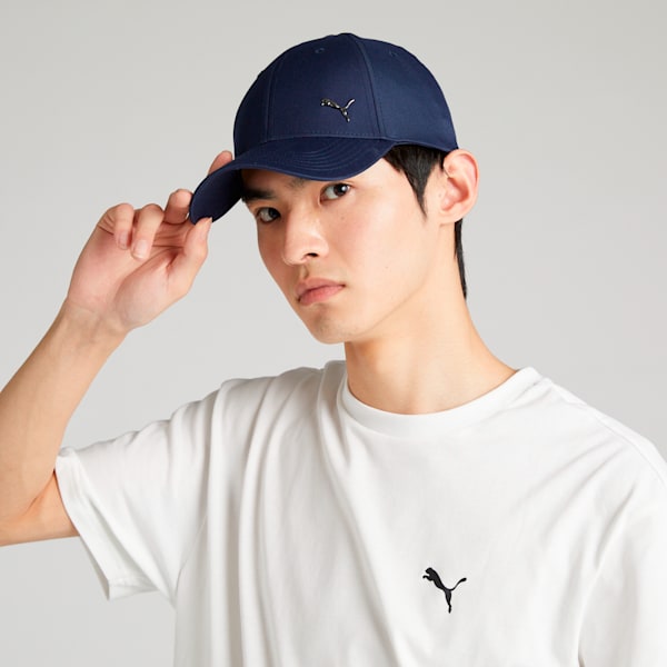 ユニセックス ESS メタル プーマ キャット アジアフィット BB キャップ, Puma Black, extralarge-JPN