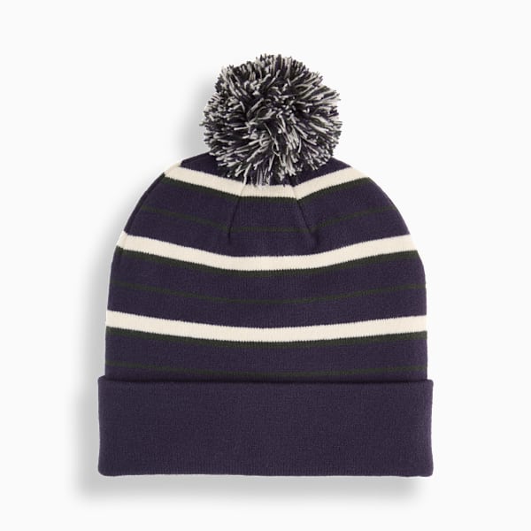 Pom Golf Beanie, Deep Navy-Alpine Snow, extralarge-GBR