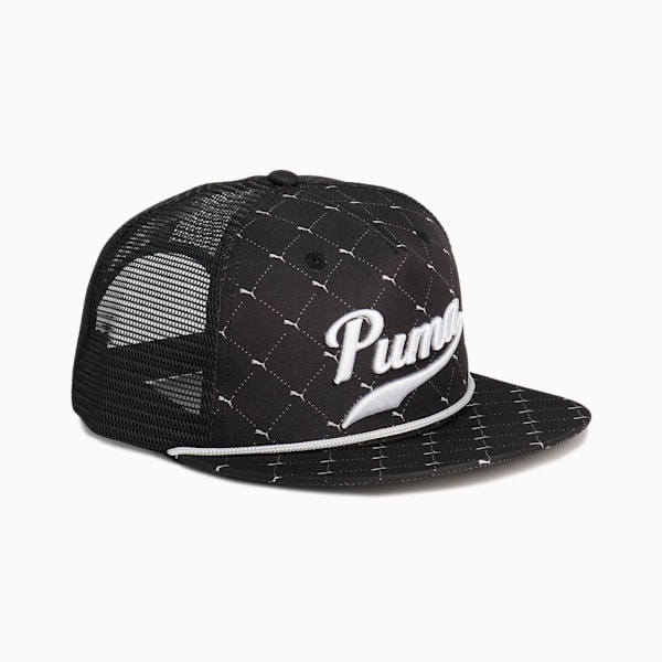 メンズ ゴルフ キャット アーガイル トラッカー キャップ, PUMA Black, extralarge-JPN