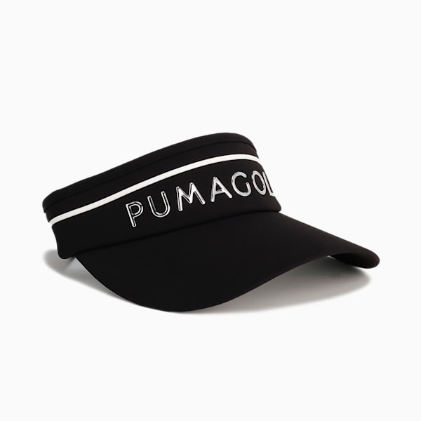 ウィメンズ ゴルフ W PF クリスタル ロゴ バイザー, PUMA Black, extralarge-JPN