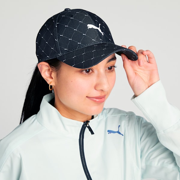 ウィメンズ ゴルフ W キャット アーガイル AOP キャップ, PUMA Black, extralarge-JPN
