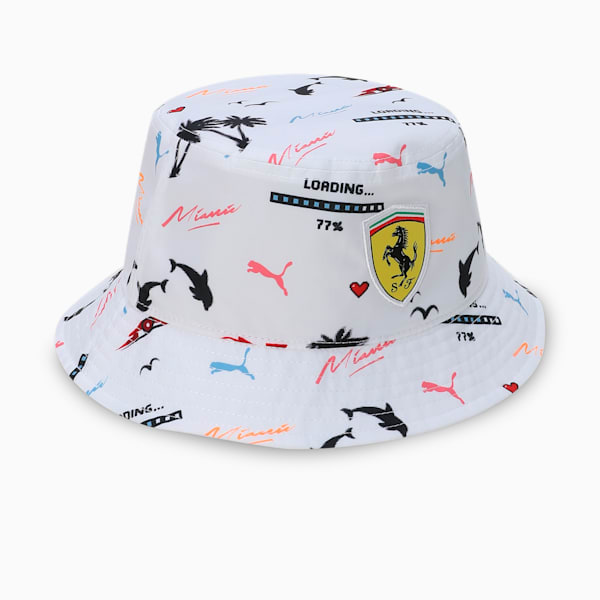 Scuderia Ferrari Bucket Hat, PUMA White, extralarge-IND