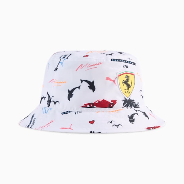 Scuderia Ferrari Bucket Hat, PUMA White, extralarge