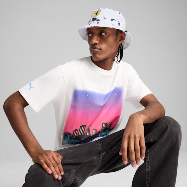 Scuderia Ferrari Bucket Hat, PUMA White, extralarge
