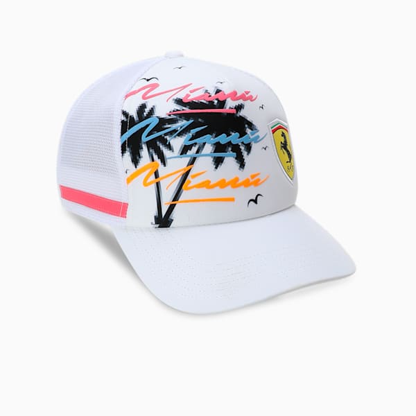 Scuderia Ferrari Sketches Trucker Cap, PUMA White, extralarge-IND