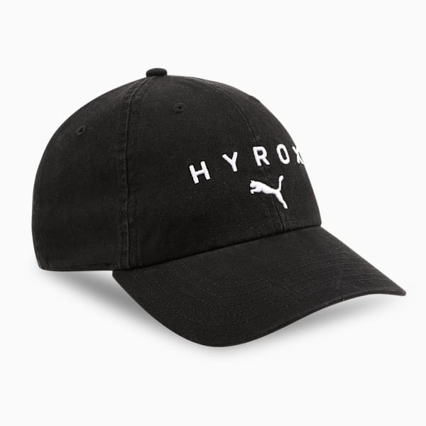 PUMA x HYROX Adjustable Baseball Cap, PUMA Black, extralarge-IND