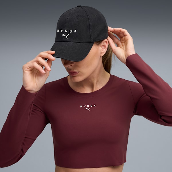 PUMA x HYROX Adjustable Baseball Cap, PUMA Black, extralarge-IND