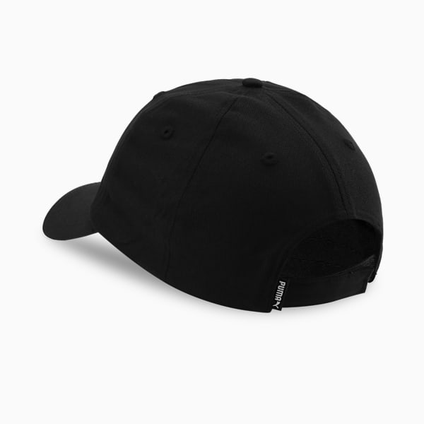 Essentials Elevated Adjustable Baseball Cap, PUMA Black, extralarge-IND
