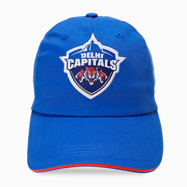 PUMA x Delhi Capitals Men's Fanwear Cricket Cap, Strong Blue-For All Time Red, extralarge-IND