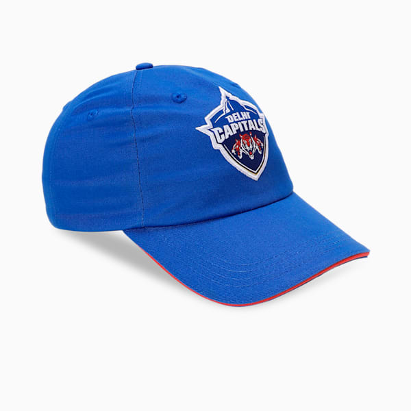 PUMA x Delhi Capitals Men's Fanwear Cricket Cap, Strong Blue-For All Time Red, extralarge-IND