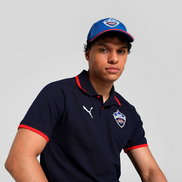 PUMA x Delhi Capitals Men's Fanwear Cricket Cap, Strong Blue-For All Time Red, extralarge-IND