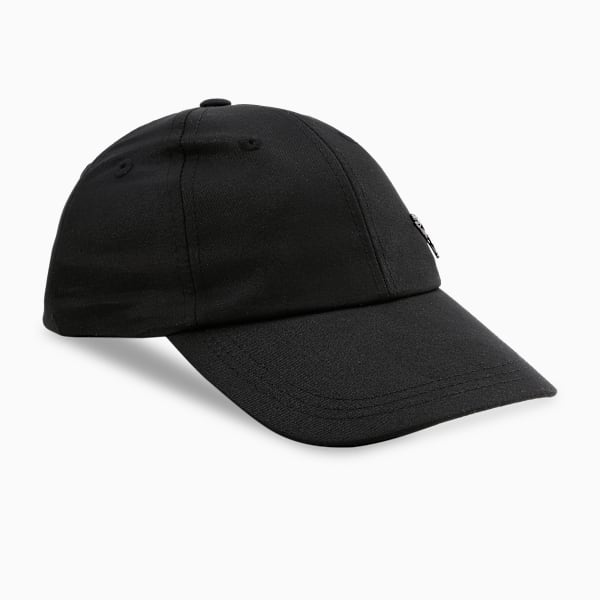 Essentials Youth Relaxed Fit Moody Cat Dad Cap, PUMA Black, extralarge-IND