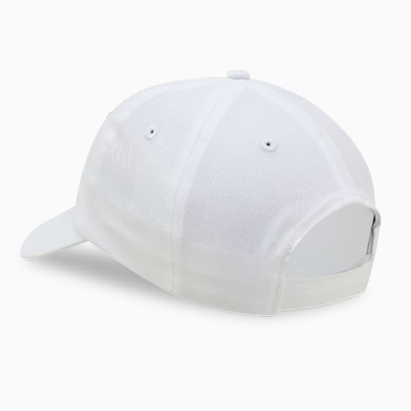 Essentials Six Panel Logo Cap, PUMA White-Big Cat, extralarge-IND