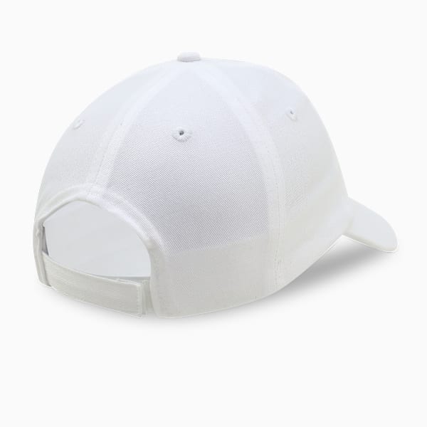 Essentials Six Panel Logo Cap, PUMA White-Big Cat, extralarge-IND