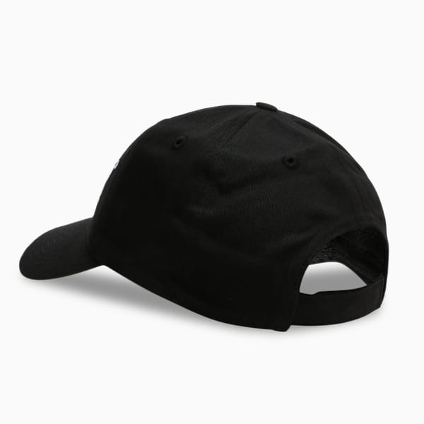 Essentials Cap II Classic Adjustable Baseball Cap, Puma Black-Big Cat, extralarge-IND