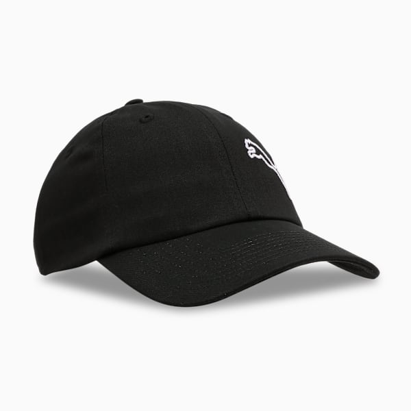 Essentials Cap II Classic Adjustable Baseball Cap, Puma Black-Big Cat, extralarge-IND