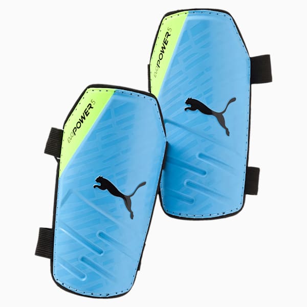 evoPOWER 5.3 Football Shin Guards, atomic blue-yellow-black, extralarge-IND