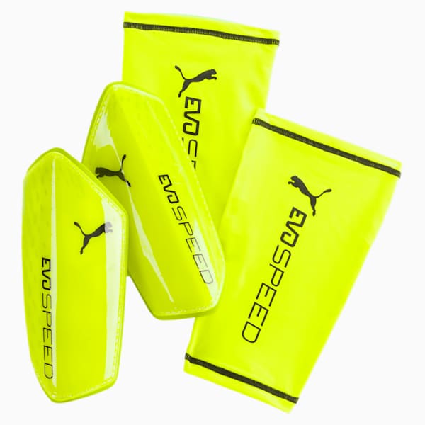 evoSPEED 3.5 Shin Guards, Safety Yellow-Green-Black, extralarge-IND