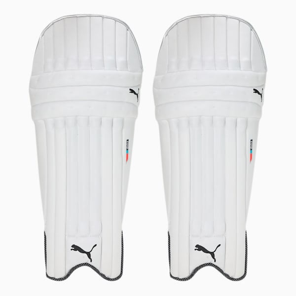 EVO 3 Unisex Cricket Batting Pad, Fiery Coral-Black-White, extralarge-IND
