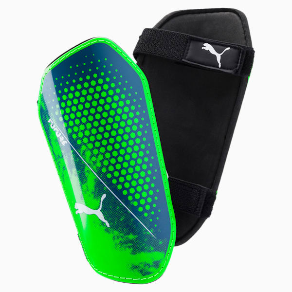 FUTURE 18.5 Shin Guards, Green-Deep Lagoon-White, extralarge