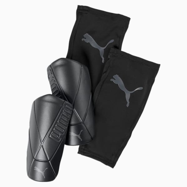 ftblNXT ULTIMATE Flex Shin Guards, Puma Black-Asphalt, extralarge