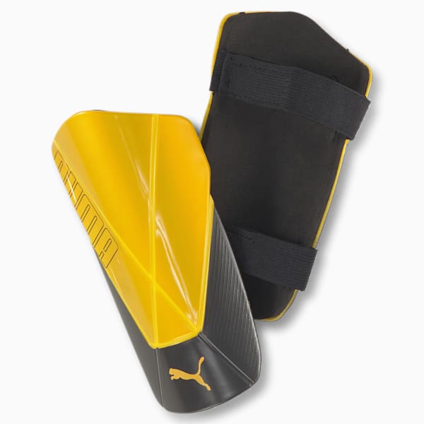 ftblNXT TEAM Shin Guards, ULTRA YELLOW-Puma Black, extralarge