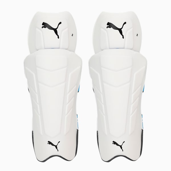 PUMA Future 20.2 Cricket Wicket Keeping Pads, Ethereal Blue-Puma Black-Silver, extralarge-IND