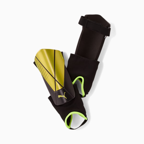 ftblNXT SPIRIT Ankle Shinguards, Yellow Alert-Puma Black, extralarge