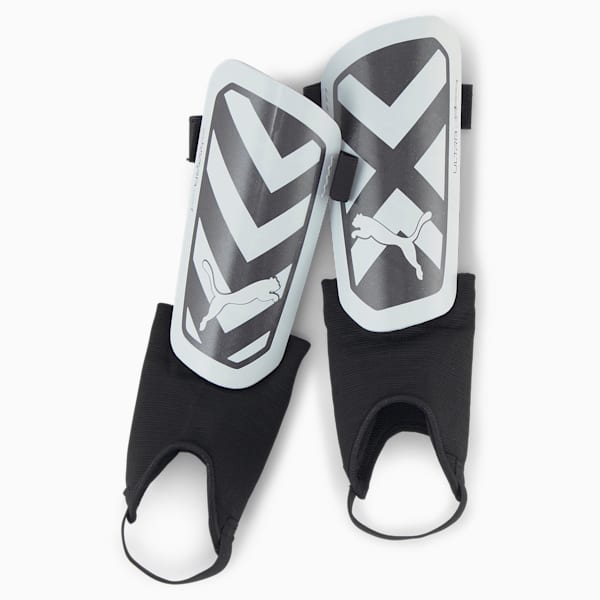 ULTRA Light Men's Ankle Soccer Shin Guards, PUMA Black-PUMA White, extralarge