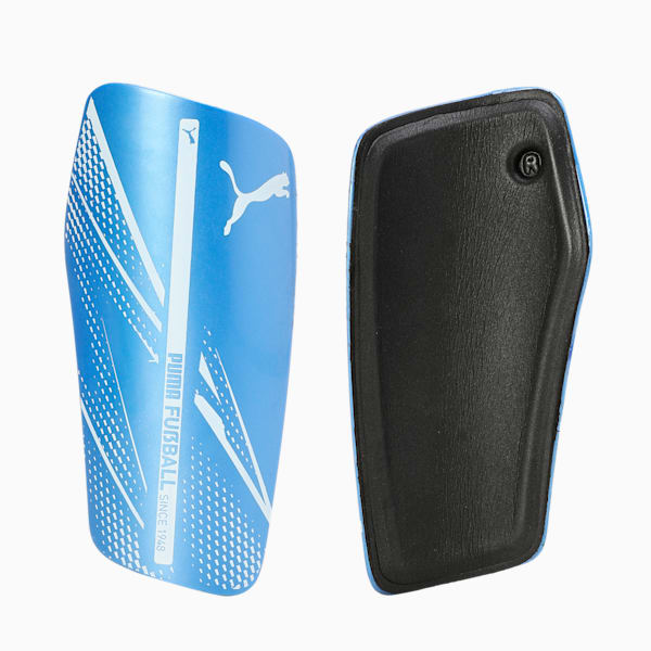 ATTACANTO Football Shin Guards, Bluemazing-PUMA White, extralarge-IND