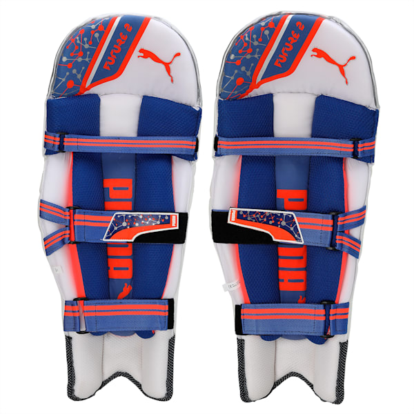 Future 2 Cricket Batting Pads, Neon Citrus-Bluemazing, extralarge-IND