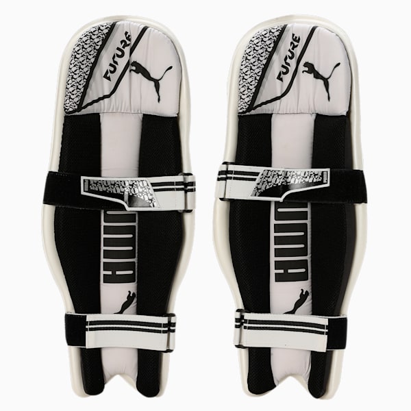 Future 3.2 JNR Cricket Batting Pads, PUMA White-PUMA Black, extralarge-IND