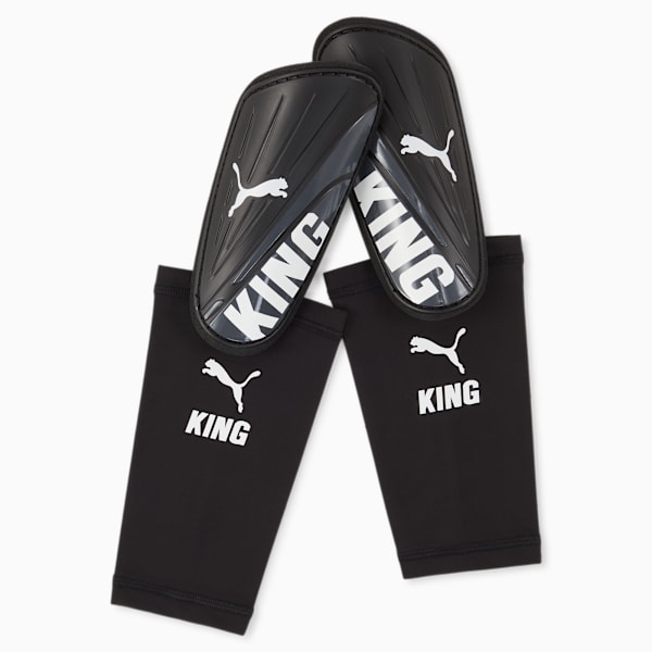 KING Sleeve Unisex Shin Guards, PUMA Black-PUMA White, extralarge-IND