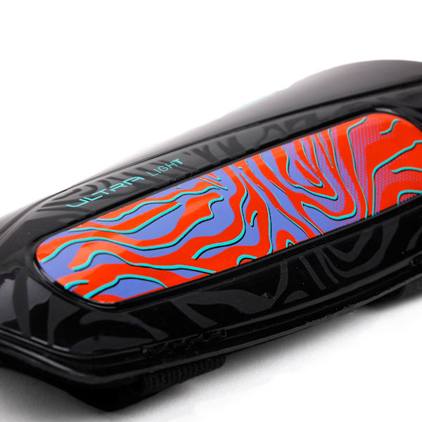 Espinilleras de fútbol ULTRA Light Strap, Orange Poppy-PUMA Black, extralarge