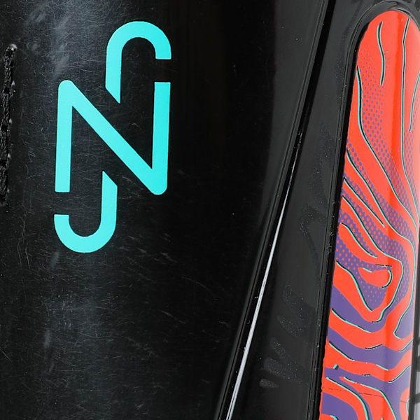 Neymar Jr. ULTRA Light Football Strap Shinguards, Orange Poppy-PUMA Black, extralarge-IND