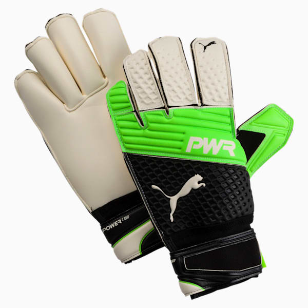 evoPOWER Grip 2.3 Goalkeeper Gloves, Green Gecko-Black-White, extralarge